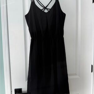 Maurices Black Strappy Midi Dress